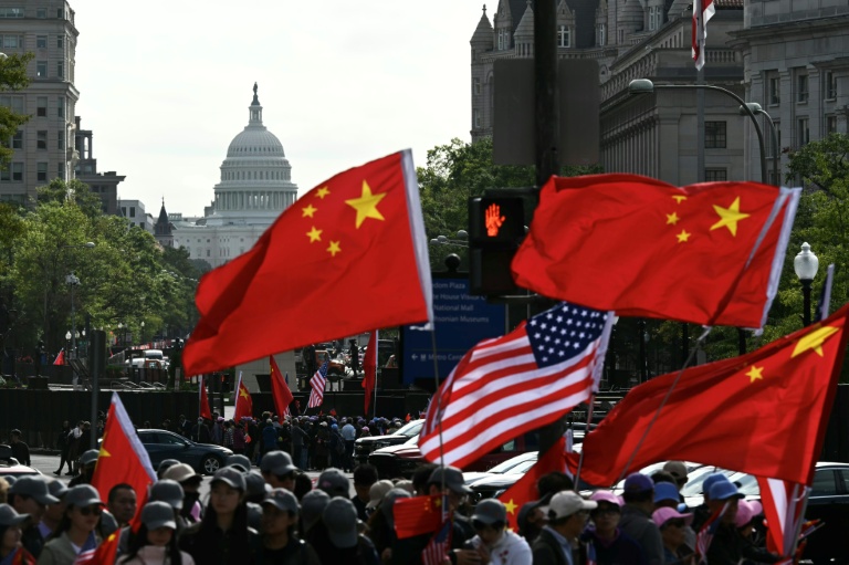 Manifestations en faveur de Xi Jinping dans les rues de Washington le 24 septembre 2026