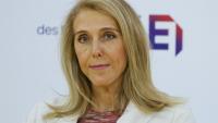 La présidente de Radio France, Sibyle Veil, lors de l'université d'été du Medef, Paris, le 27 août 2026