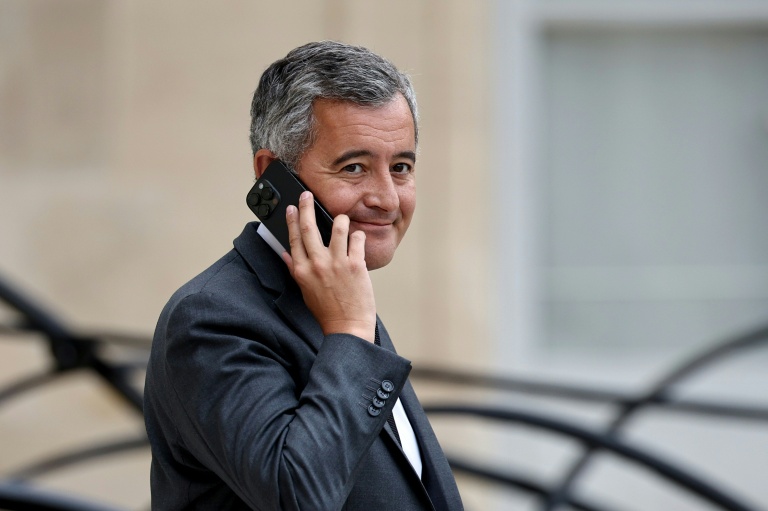 Le ministre de la Justice Gérald Darmanin, à la sortie du Conseil des ministres à l'Elysée, le 31 août 2026