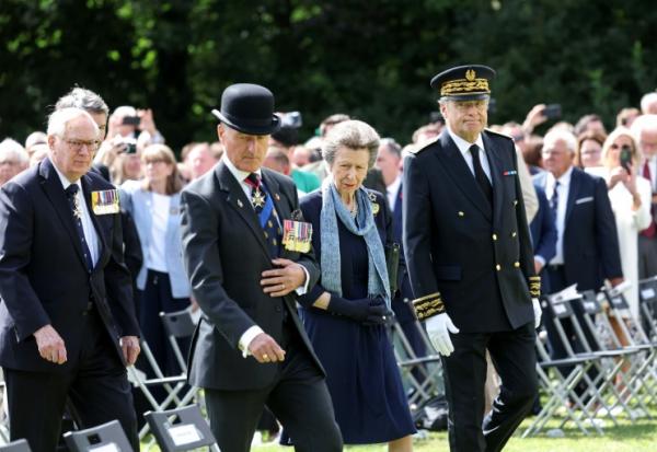 La princesse Anne au mémorial de Thiepval pour célébrer les 110 ans de la bataille de la Somme, le 1er juillet 2026