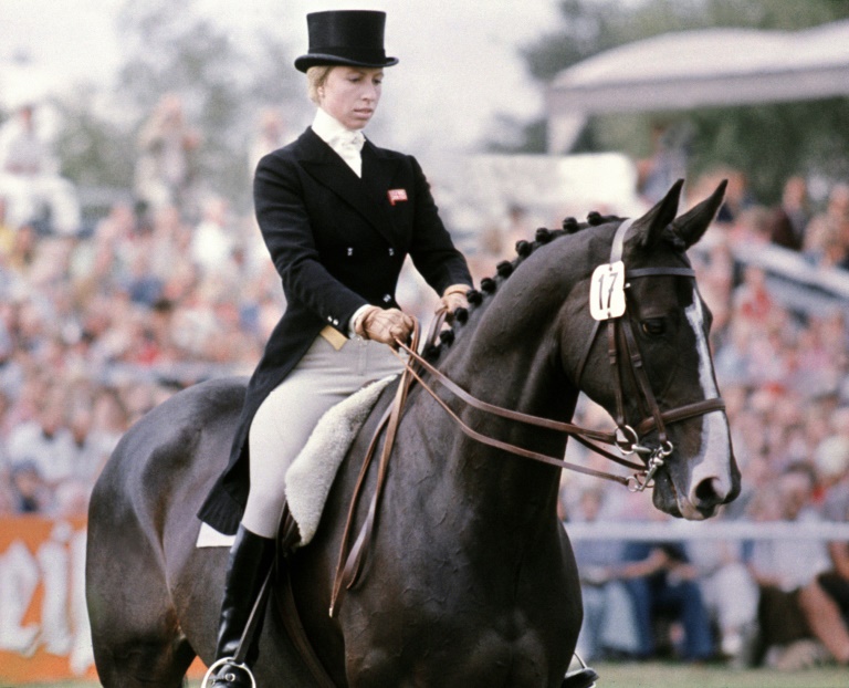La princesse Anne monte son cheval 