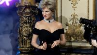 La statue de cire de la princesse Diana dans sa "robe de la vengeance" au musée Grévin à Paris, le 20 novembre 2025