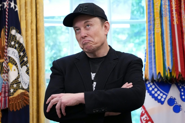 Elon Musk dns le bureau ovale de la Maison blanche le 30 mai 2025.