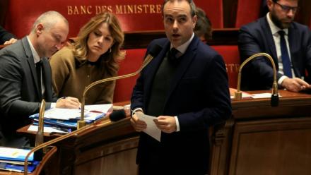 Le Premier ministre Sébastien Lecornu le 18 novembre 2025 à l'Assemblée nationale à Paris