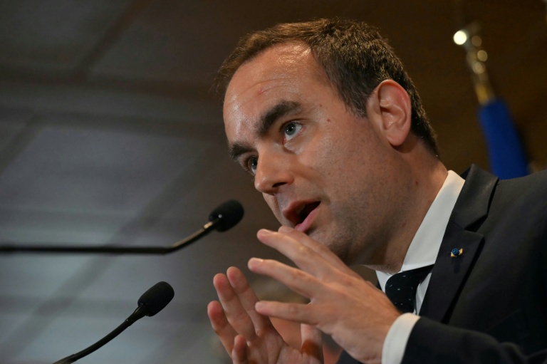 Le Premier ministre Sébastien Lecornu à Giverny le 27 mars 2026