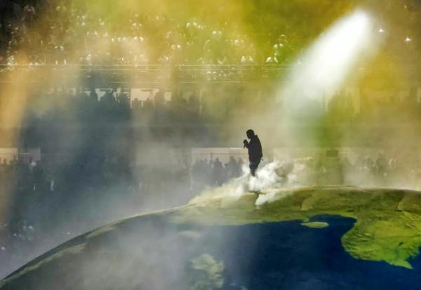Le rappeur américain Kanye West en concert au stade olympique Atatürk à Istanbul, le 30 mai 2026 en Turquie