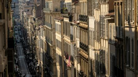 Des immeubles dans le centre de Marseille le 14 octobre 2025 