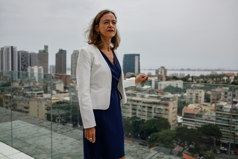 L'ambassadrice de l'UE en Angola, Rosario Bento Pais, à Luanda en Angola le 21 avril 2026