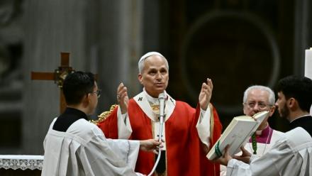 Le pape Léon XIV préside la messe pour l'inauguration de l'année académique des universités pontificales, le 8 octobre 2026 au Vatican