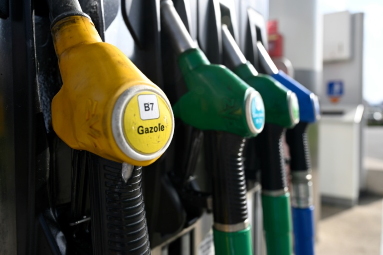 Des pompes à carbureant dans une station-service à Thionville, dans le nord-estde laFrance, le 9 mars 2026