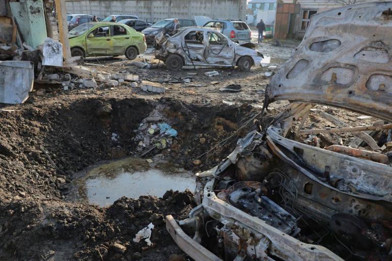 Après une attaque aérienne russe à Odessa, en Ukraine, le 21 novembre 2025