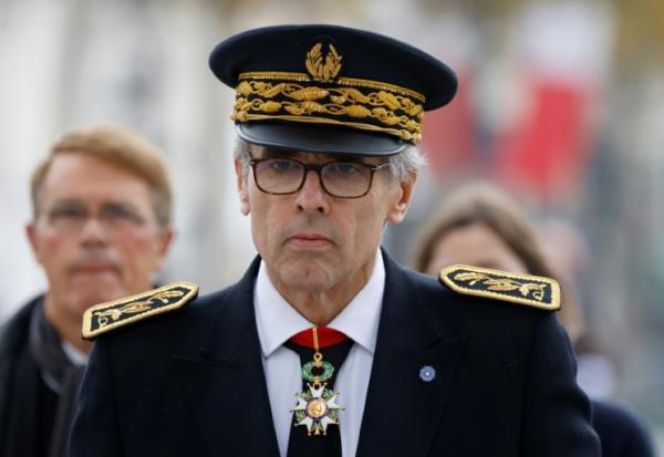Marc Guillaume, alors préfet d'Ile-de-France, assiste le 11 novembre 2024 à Paris, à la commémoration de la fin de la 1ère guerre mondiale