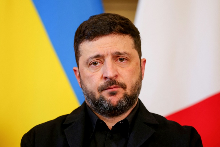 Volodymyr Zelensky à Londres le 8 décembre 2025