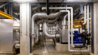 Les installations de la centrale de froid urbain Mouton Duvernet à Lyon le 14 août 2025