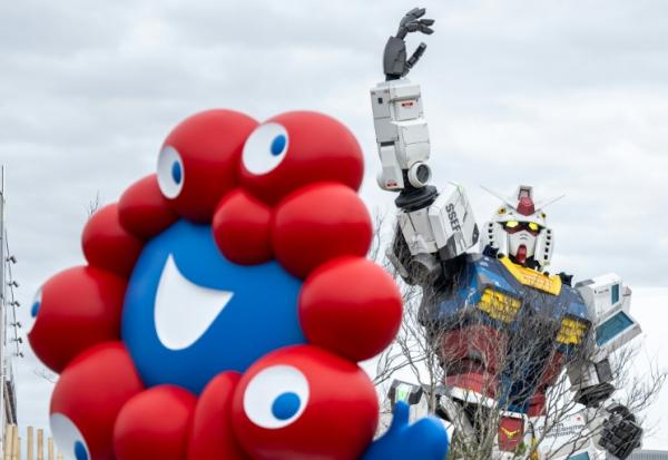 "Myaku-Myaku", la mascotte de l'Exposition universelle 2025 ouverte le 12 avril 2025 à Osaka (Japon)
