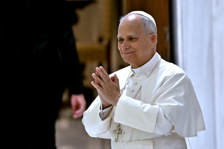 Le pape Léon XIV au Vatican, le 18 octobre 2025