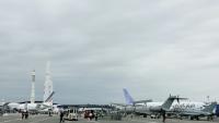 Derniers préparatifs avant la 55e édition du salon Le Bourget près de Paris, le 15 juin 2025