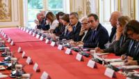 Le Premier ministre Sébastien Lecornu s'exprime face aux membres du gouvernement, le 13 octobre 2025 à Paris