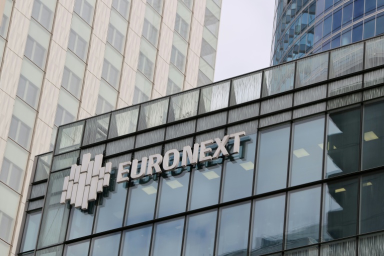 Le siège d'Euronext, société qui gère la Bourse de Paris, dans le quartier d'affaires de La Défense, le 9 octobre 2025