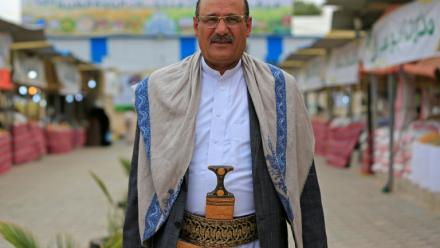 Le conseiller du ministre chargé de la Défense du gouvernement autoproclamé houthi, Abed Mohammed al-Thawr, le 23 septembre 2026 à Sanaa, au Yémen