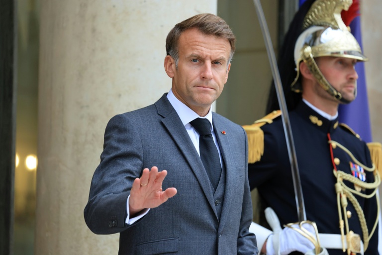 Le président de la République Emmanuel Macron à Paris le 13 octobre 2026