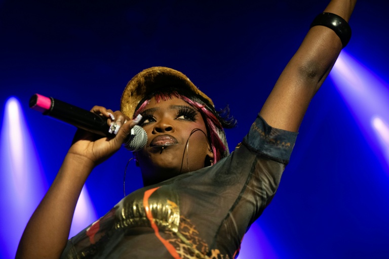 La rappeuse Théodora alias Boss Lady  au festival de rap de la Côte d'Or à Corcelles-les-Monts, près de Dijon, le 6 septembre 2025