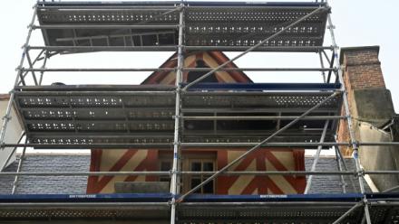 Maison en rénovation à Rennes (ouest de la France). Photo prise le 15 novembre 2023
