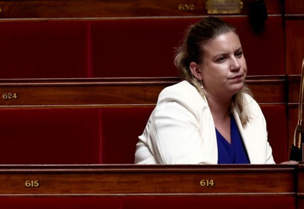 La cheffe de file des députés LFI Mathilde Panot le 28 mai 2025 à l'Assemblée nationale à Paris