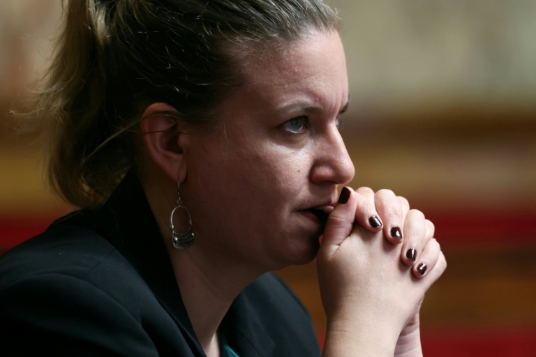 La cheffe de file des députés Insoumis, Mathilde Panot, le 25 mars 2026 à l'Assemblée nationale à Paris 
