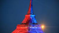 La Tour Eiffel aux couleurs du PSG à la veille de la finale de Ligue des champions contre Arsenal, le 29 mai 2026