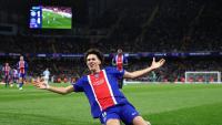 Maghnes Akliouche, un des buteurs parisiens lors de la victoire du PSG contre Manchester City 4-2 en Ligue des champions, le 14 octobre 2026 à l'Etihad Stadium