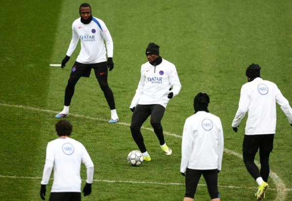 Les Parisiens préparent le match de Ligue des champions contre Newcastle, lors d'une séance d'entraînement au Campus PSG, le 27 janvier 2026   