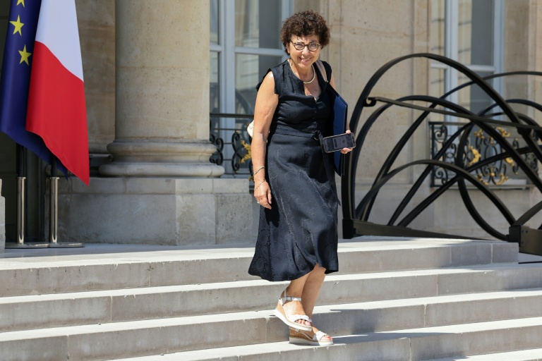 La ministre de la Transition écologique, Monique Barbut, à la sortie de l'Elysée, le 24 juin 2026 à Paris