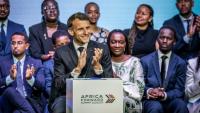 Le président français Emmanuel Macron lors d'une rencontre avec des jeunes au sommet Africa Forward à Nairobi, au Kenya, le 11 mai 2026