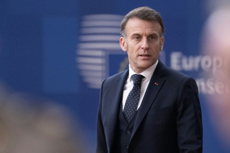 Le président Emmanuel Macron à Bruxelles le 19 mars 2026