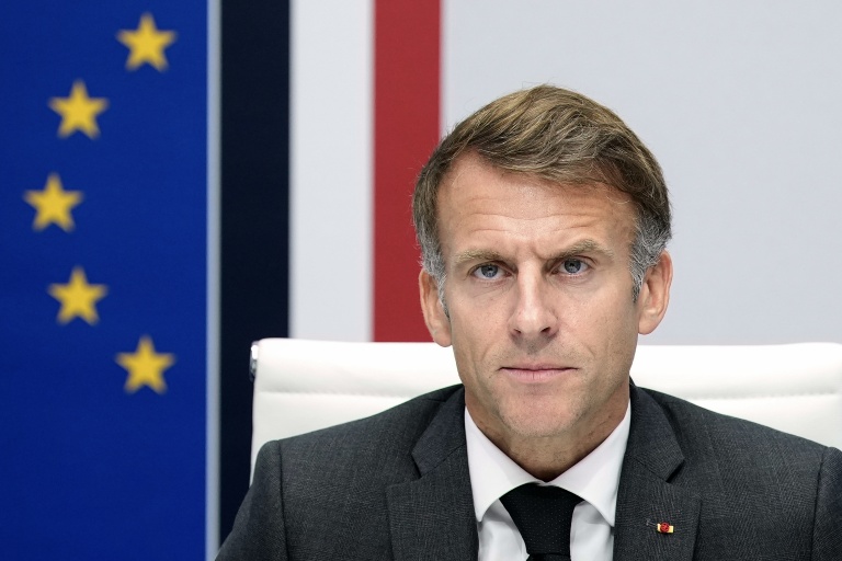 Emmanuel Macron lors d'un conseil de sécurité à Paris, le 22 octobre 2026
