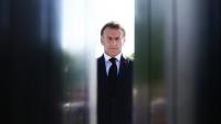 Le président français Emmanuel Macron lors des commémorations du 8-mai 1945, le 8 mai 2026 à Paris  