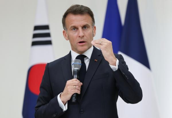 Le président Emmanuel Macron à Séoul le 3 avril 2026