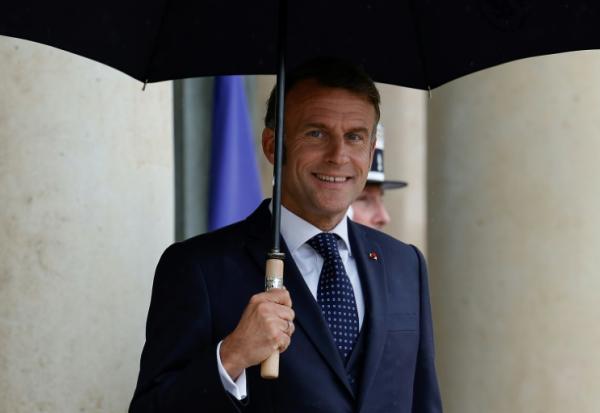 Le président français Emmanuel Macron au Palais de l'Elysée, à Paris, le 24 juillet 2025