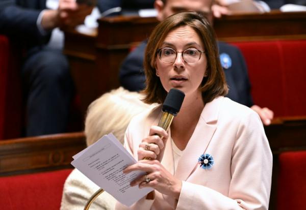 La ministre des Comptes publics Amélie de Montchalin le 6 mai 2025 à l'Assemblée nationale à Paris