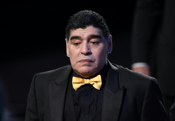 L'ancien footballeur Diego Maradona à Moscou, le 1er décembre 2017