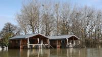 Les inondations dans un camping à Chaniers en Charente-Maritime le 20 février 2026