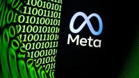 Photo d'illustration montrant le logo de Meta affiché sur l'écran d'un smartphone à Mulhouse (est de la France), le 11 février 2026