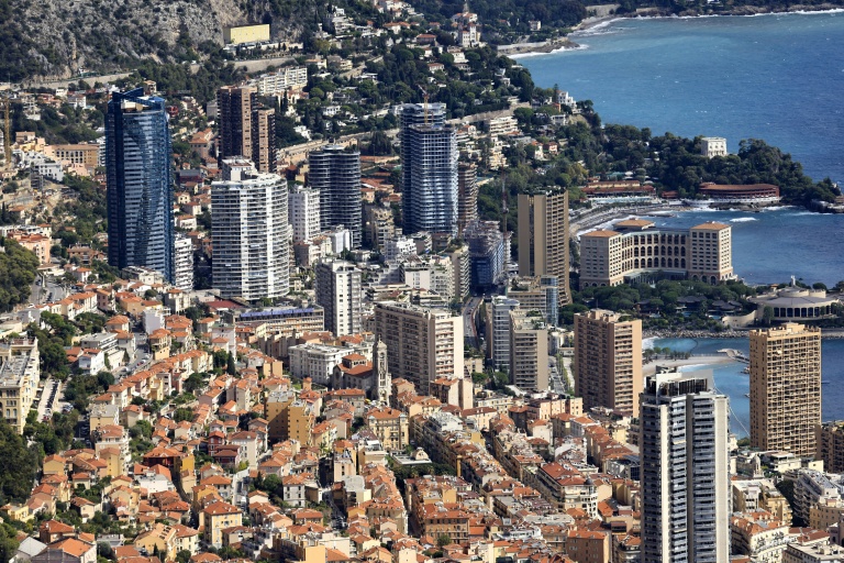 Vue aérienne de Monaco, lel 29 septembre 2022