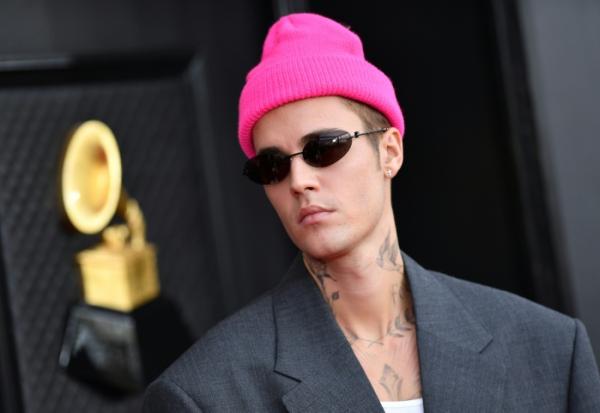 Le chanteur Justin Bieber à Las Vegas le 3 avril 2022