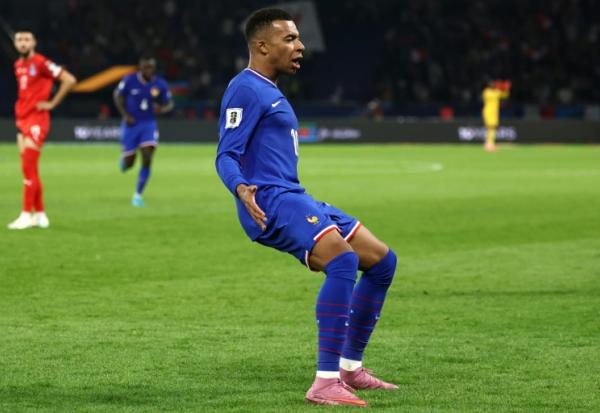 Kylian Mbappé a lancé les Bleus vers un succès logique contre l'Azerbaïdjan en qualification du Mondial, le 10 octobre 2025 au Parc des Princes 