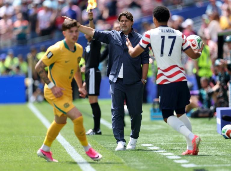 Le sélectionneur argentin des Etats-Unis Mauricio Pochettino lors du match du Mondial contre l'Australie, le 19 juin 2026 à Seattle