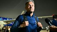 L'entraîneur du PSG Luis Enrique à l'arrivée de son équipe à Los Angeles, le 10 juin 2025, pour y disputer le Mondial des clubs