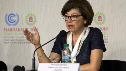 Monique Barbut, le 14 novembre 2016 à Marrakech, au Maroc