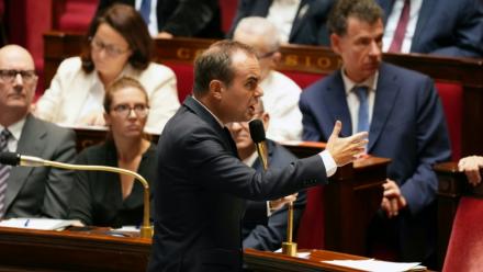 Le Premier ministre Sébastien Lecornu à l'Assemblée nationale à Paris, le 6 octobre 2026